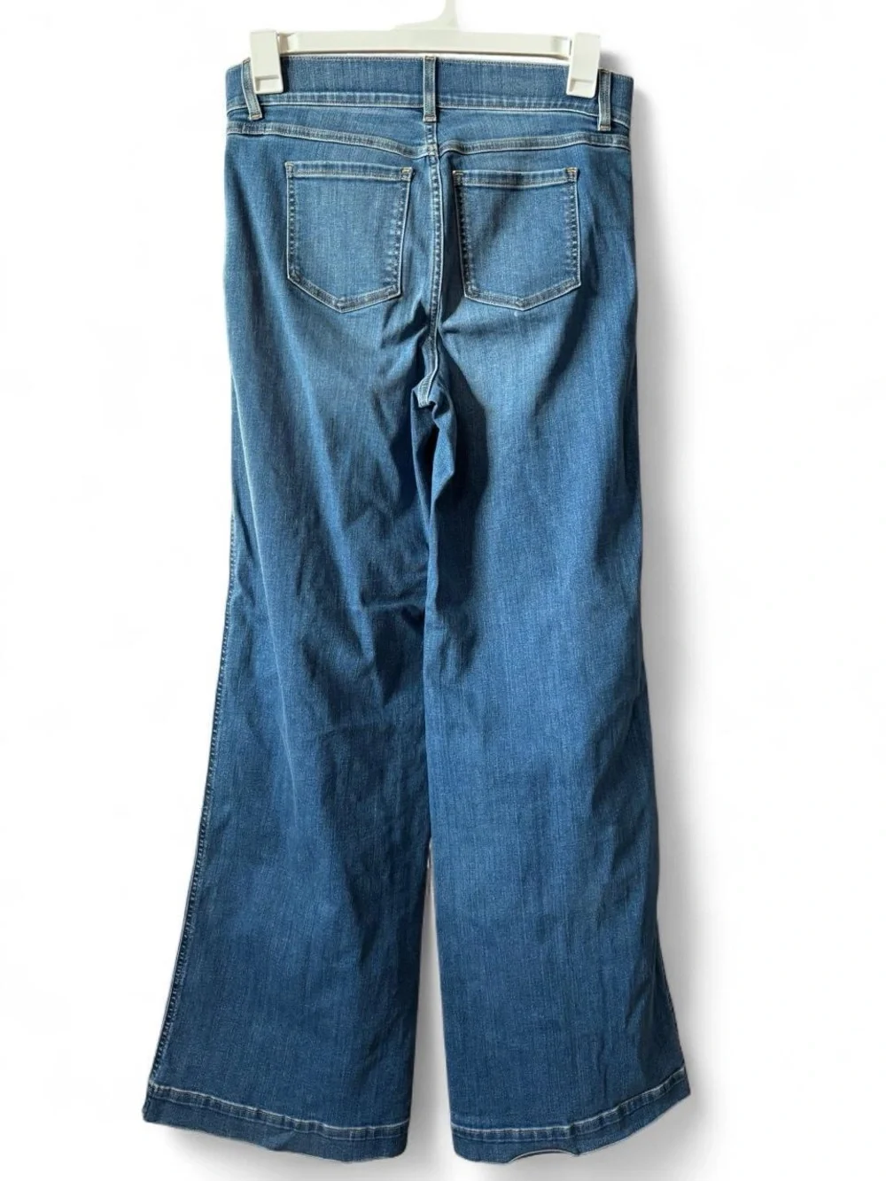 SPANX Wide Leg Jeans in Blue Wash